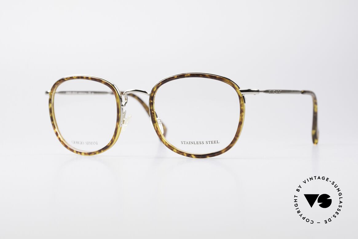 Giorgio Armani 863 Square Panto Eyeglass-Frame, timeless GIORGIO ARMANI vintage designer glasses, Made for Men