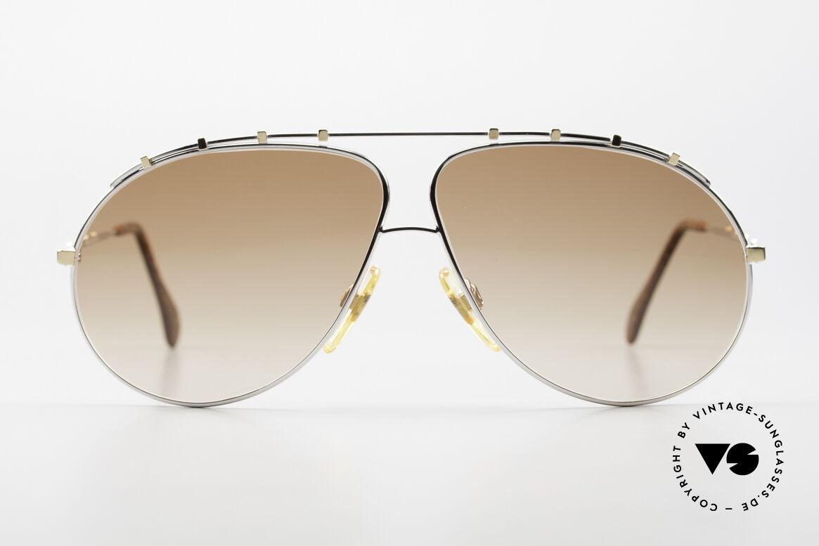 Zollitsch Marquise Rare Vintage Sunglasses, precious, large metal frame for men (140mm width), Made for Men