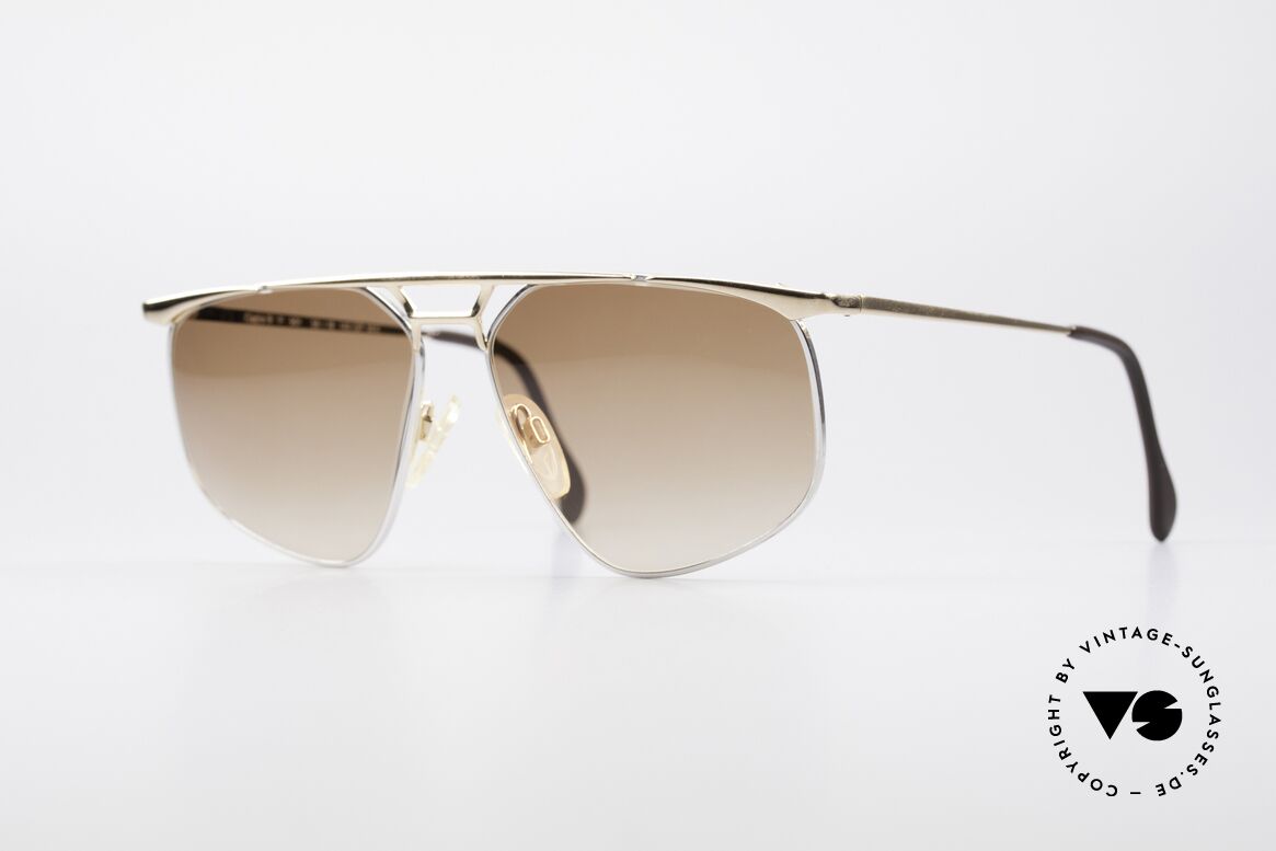 Zollitsch Cadre 9 18kt Gold Plated Sunglasses, vintage Zollitsch designer sunglasses from the 1980's, Made for Men