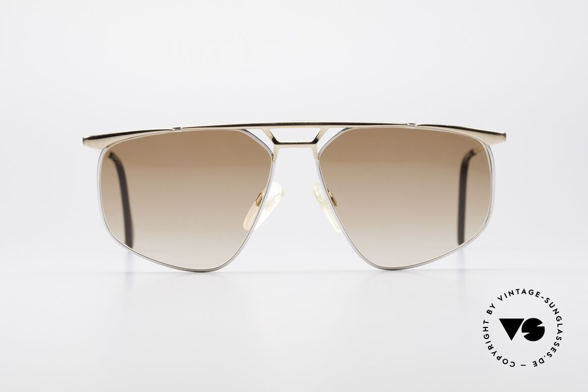 Zollitsch Cadre 9 18kt Gold Plated Sunglasses, vintage Zollitsch designer sunglasses from the 1980's, Made for Men