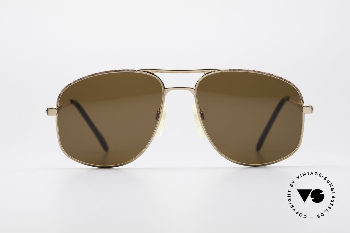 Zollitsch Cadre 8 18k Gold Plated Sunglasses, vintage Zollitsch designer sunglasses from the 1980's, Made for Men