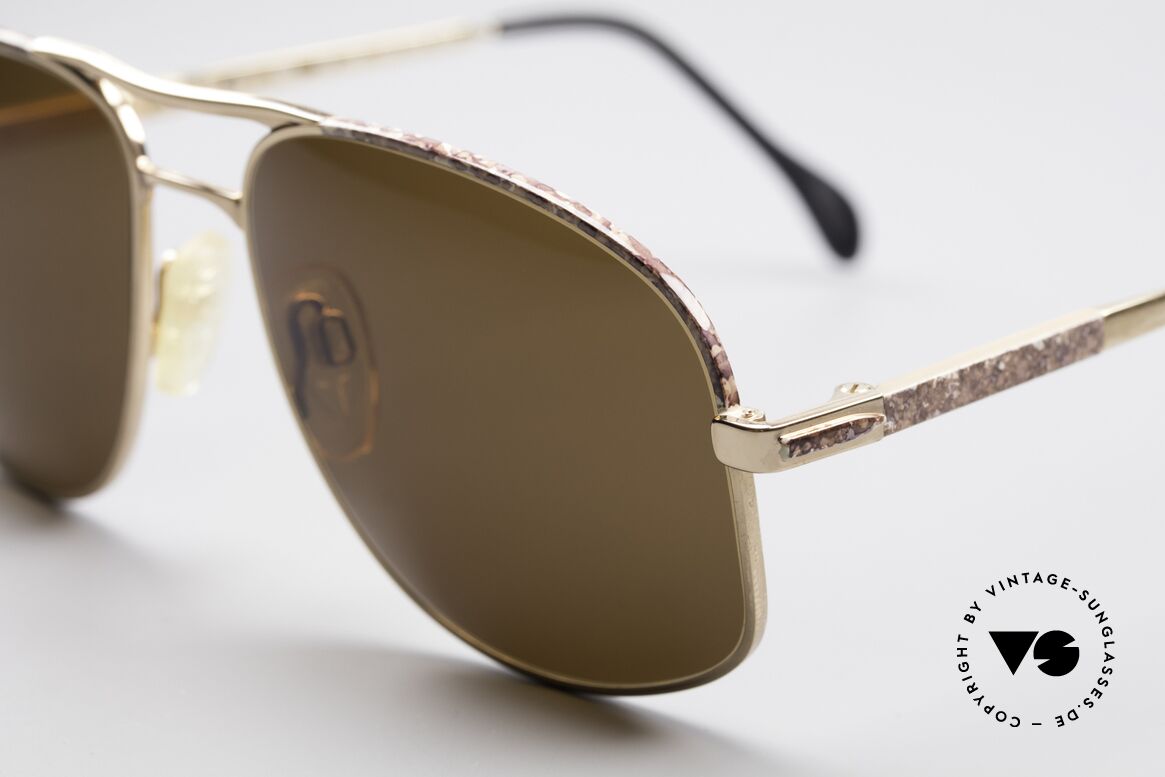 Zollitsch Cadre 8 18k Gold Plated Sunglasses, interesting alternative to the ordinary 'aviator style', Made for Men