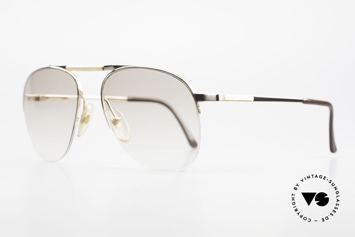 Dunhill 6022 Rare 80's Gentlemen's Frame, precious, gold-plated frame with light-tinted lenses, Made for Men