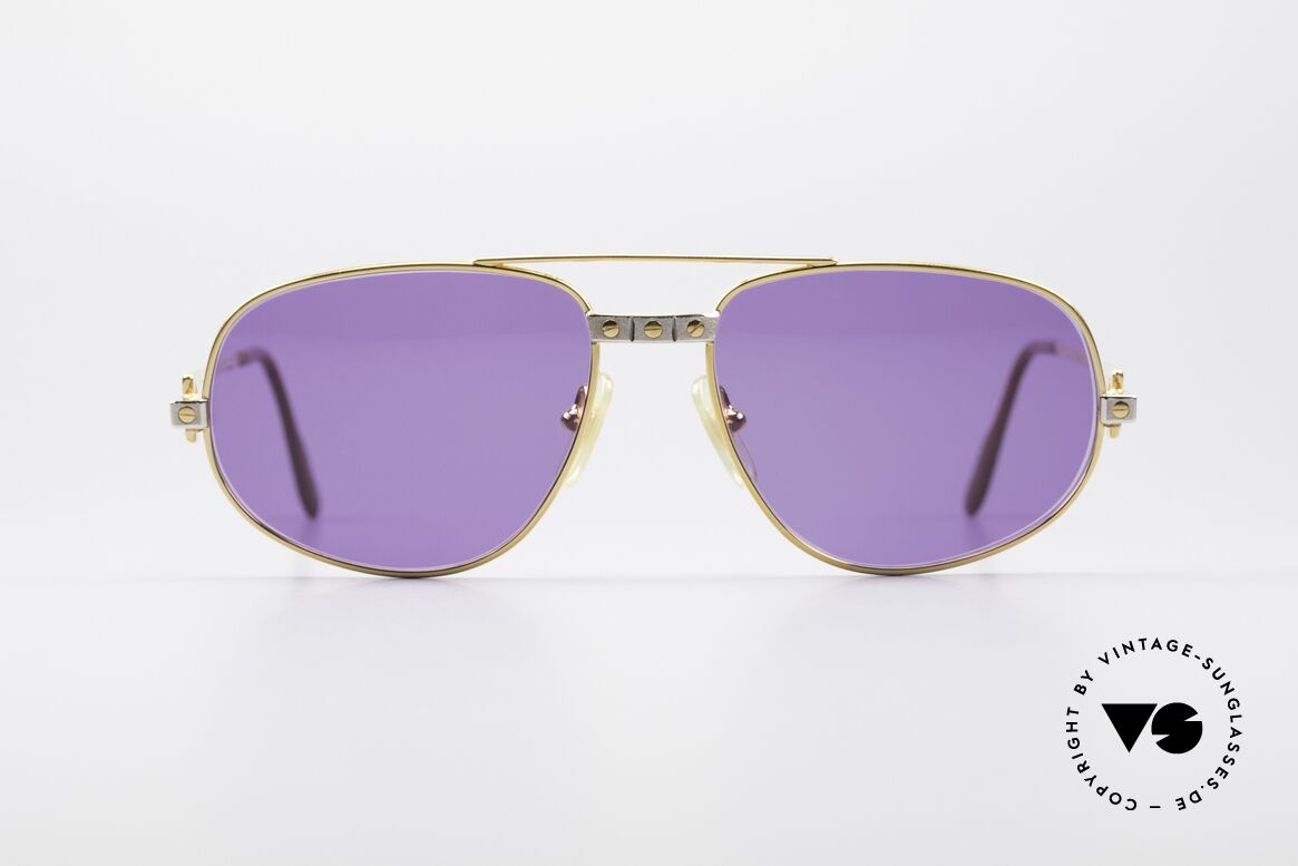 Cartier Romance Santos - S Luxury Sunglasses, vintage CARTIER sunglasses; model ROMANCE SANTOS, Made for Men and Women