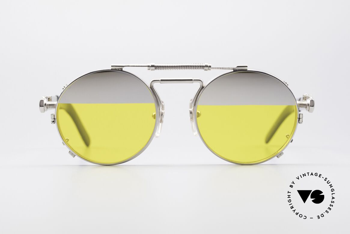 Jean Paul Gaultier 56-8171 Steampunk Glasses with Clip, 56-8171: the most wanted Gaultier sunglasses, worldwide, Made for Men and Women