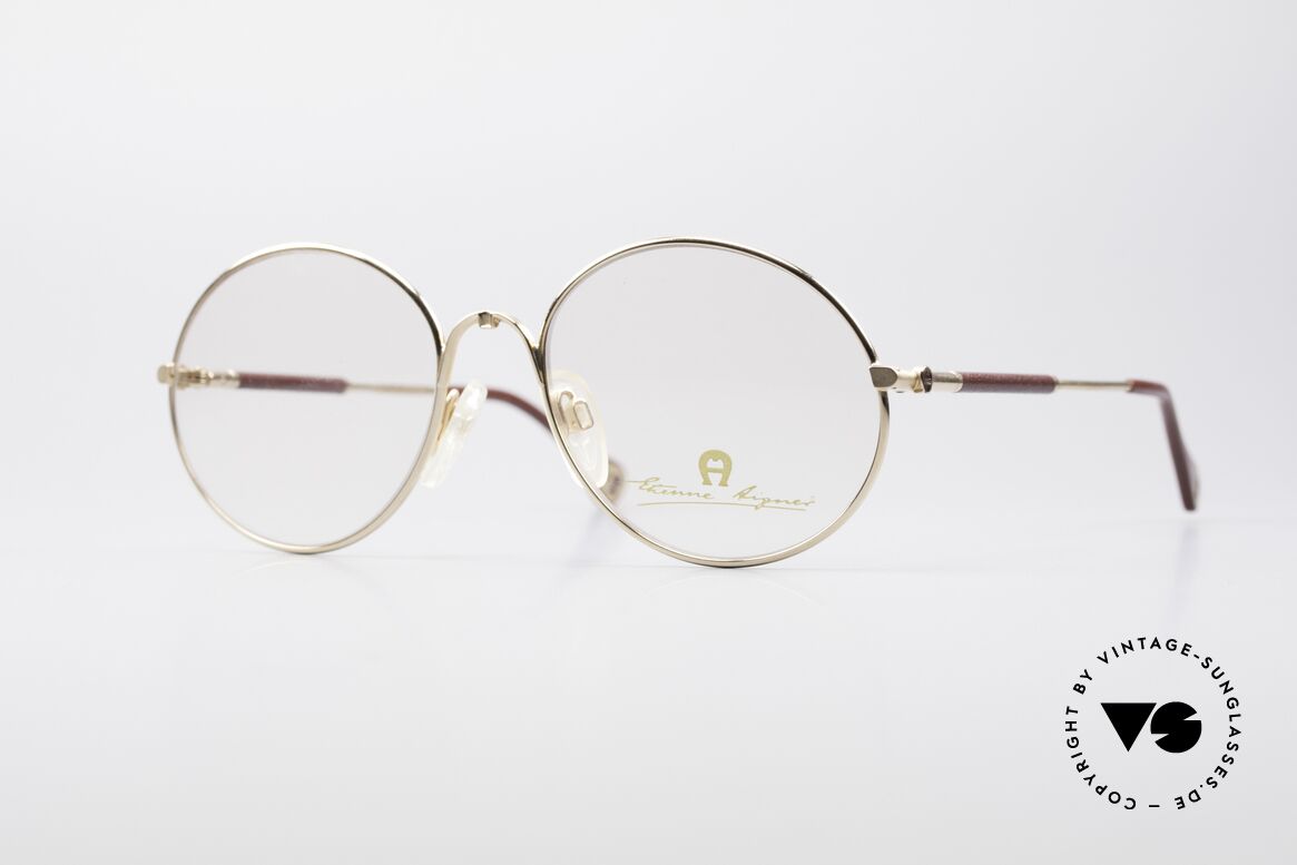 Aigner EA13 Round 80's Luxury Glasses, Etienne Aigner vintage designer glasses of the 80s, Made for Men and Women
