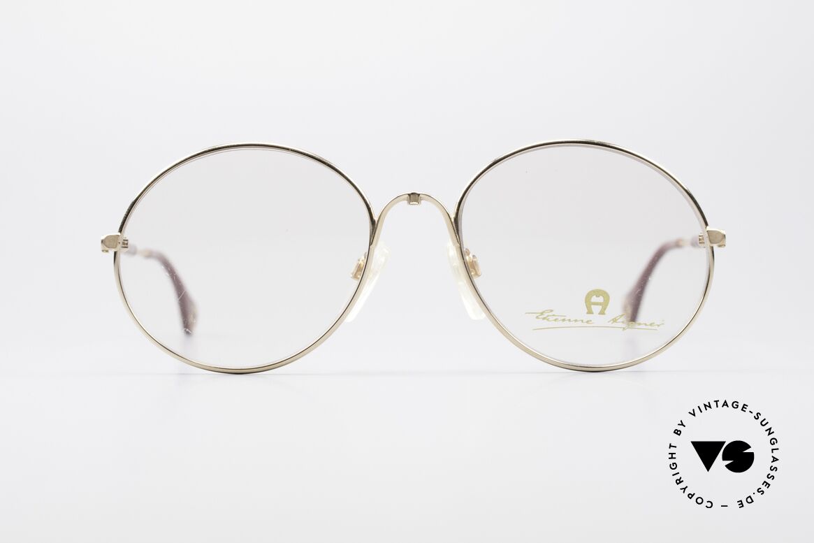 Aigner EA13 Round 80's Luxury Glasses, Etienne Aigner vintage designer glasses of the 80s, Made for Men and Women