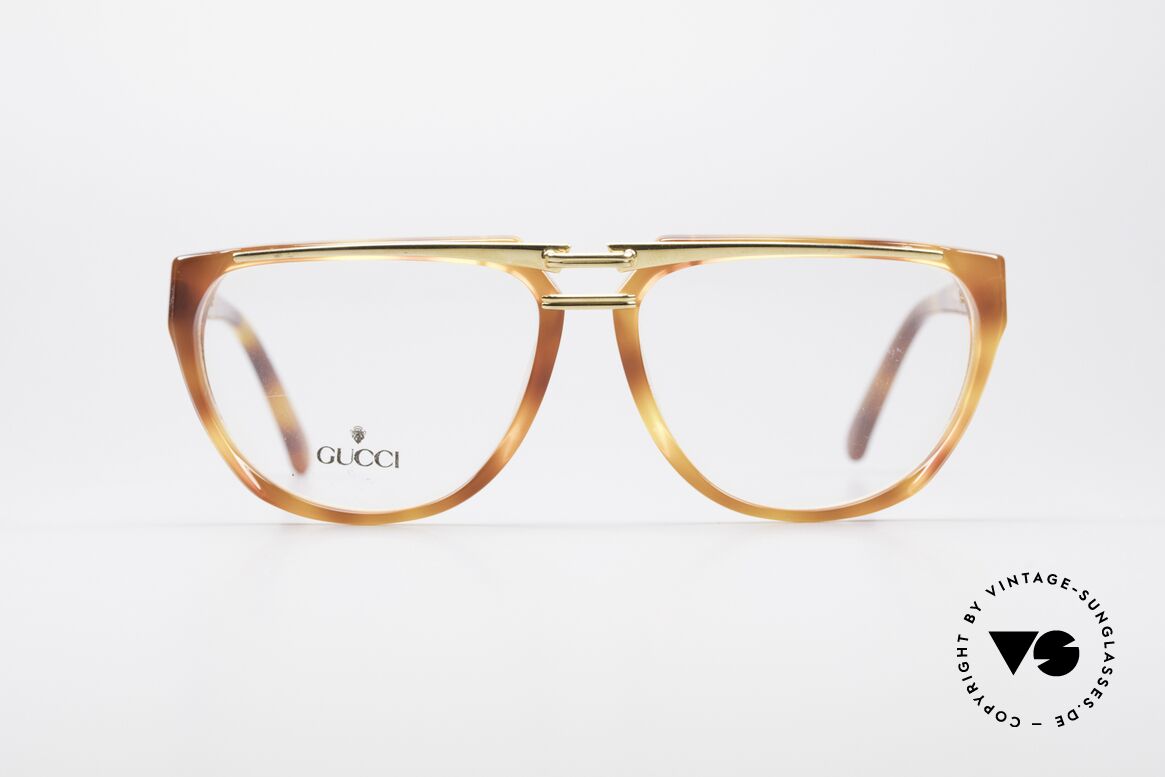 Gucci 2321 Ladies Designer Glasses 80's, vintage 80's eyeglasses by GUCCI with tortoise look, Made for Women