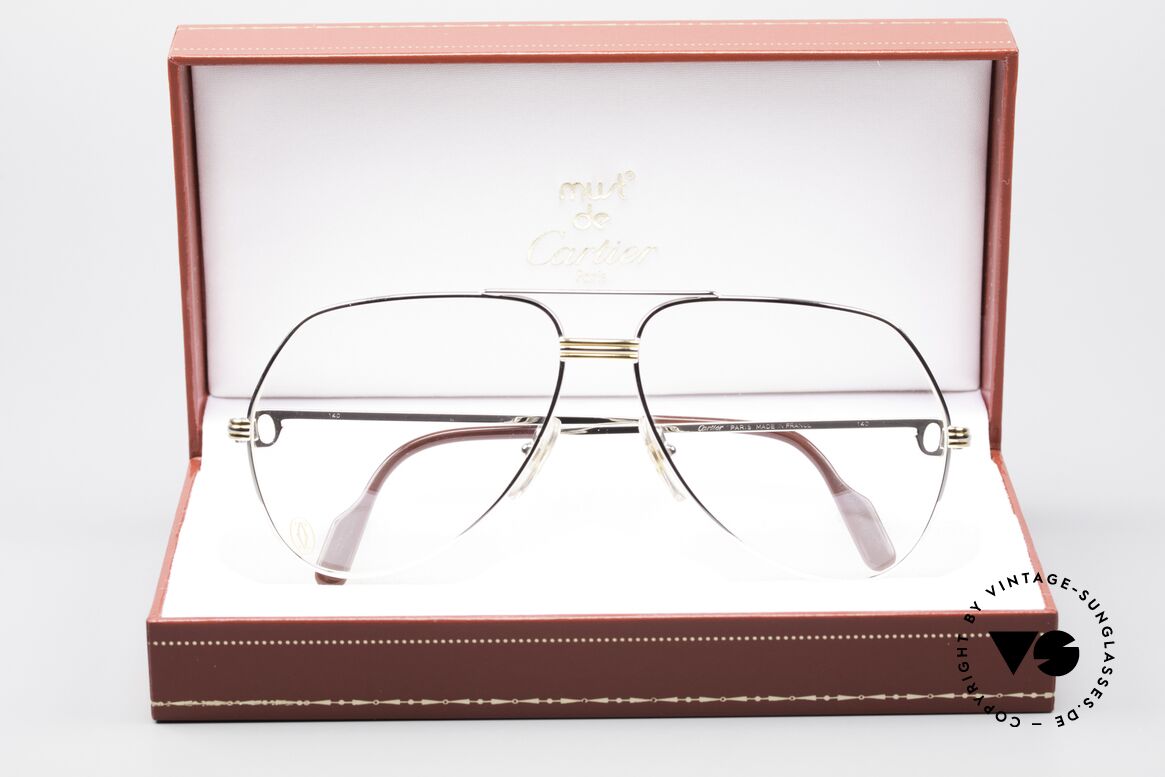 Cartier Vendome LC - L Platinum Finish Frame Luxury, unworn rarity with orig. packing; hard to find these days, Made for Men