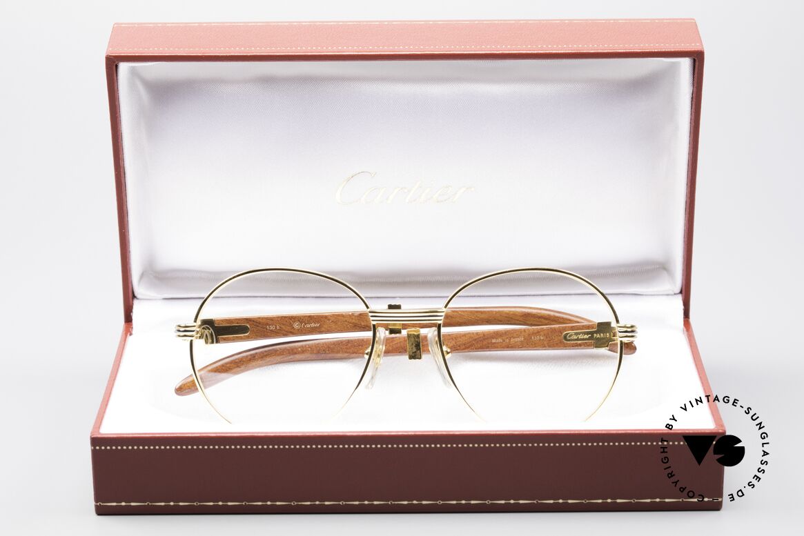 Cartier Bagatelle Bubinga Precious Wood Frame, Size: small, Made for Men and Women