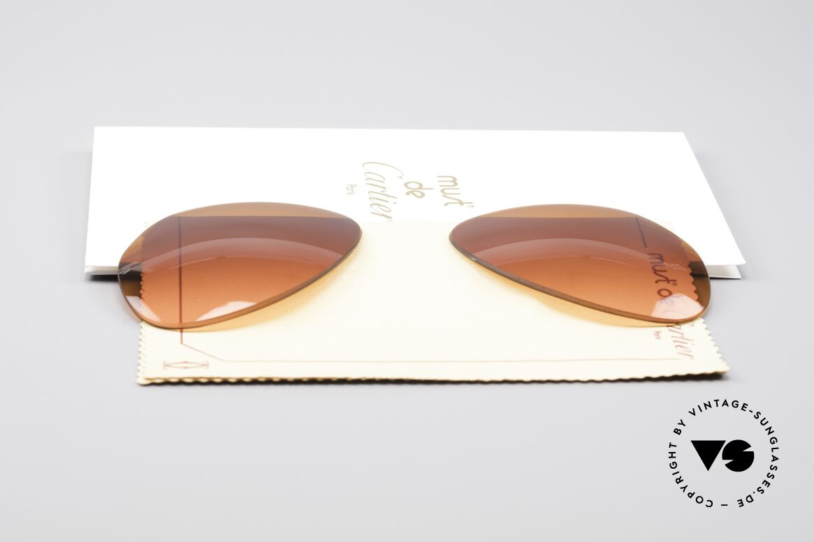 Cartier Vendome Lenses - L Sun Lenses Sunset Gradient, made by our optician (thus, brand-new and scratch-free), Made for Men