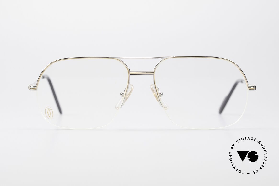 Cartier Orsay Luxury Platinum Eyeglasses, striking Cartier vintage eyeglass-frame, size 58°15, Made for Men