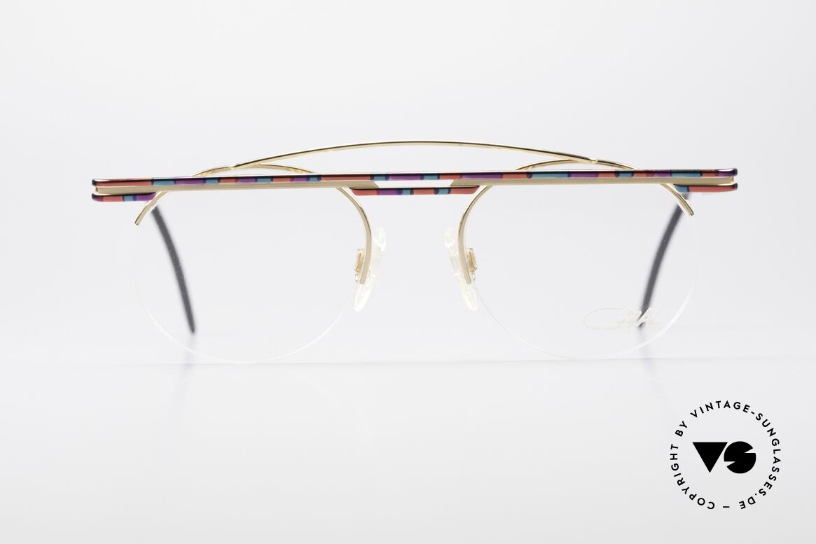Cazal 748 True Vintage No Retro Glasses, interesting Cazal vintage eyeglasses-frame from 1997/98, Made for Men and Women