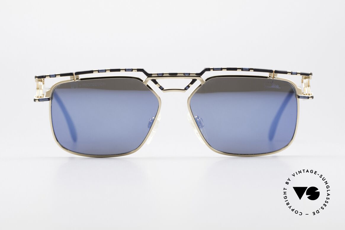 Cazal 973 Blue Mirrored 90s Sunglasses, monumental DESIGNER sunglasses from 1997 by CAZAL, Made for Men and Women