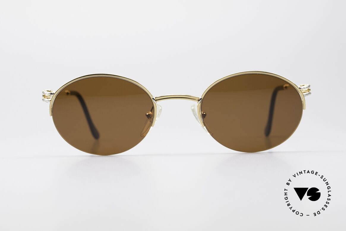 Fred Feroe Oval Luxury Sunglasses, rare vintage sunglasses by Fred, Paris from the 1980s, Made for Men and Women