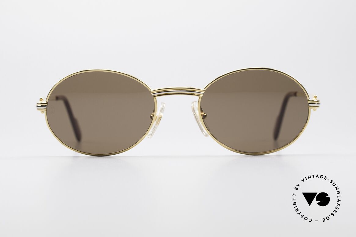 Cartier Saint Honore Luxury Sunglasses Oval, oval vintage CARTIER sunglasses from app. 1998/99, Made for Men and Women