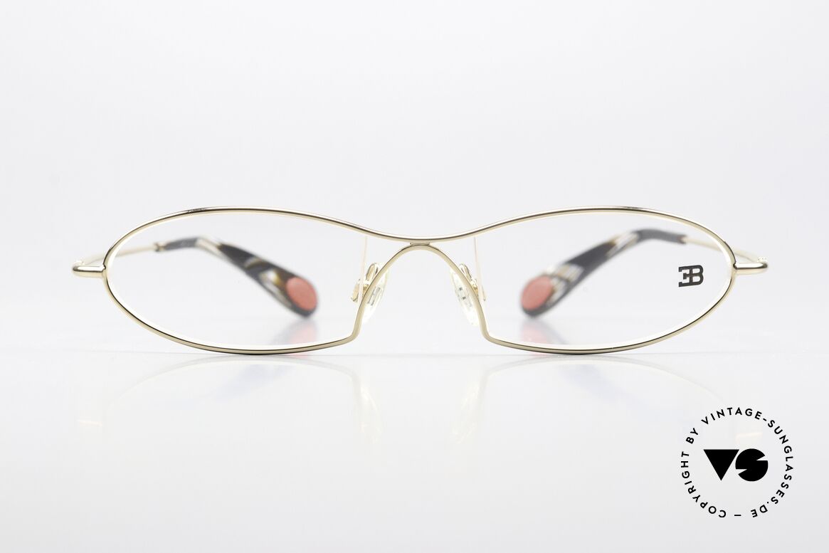 Bugatti 343 Odotype Men's Designer Vintage Frame, original BUGATTI high-tech eyeglass-frame, Made for Men