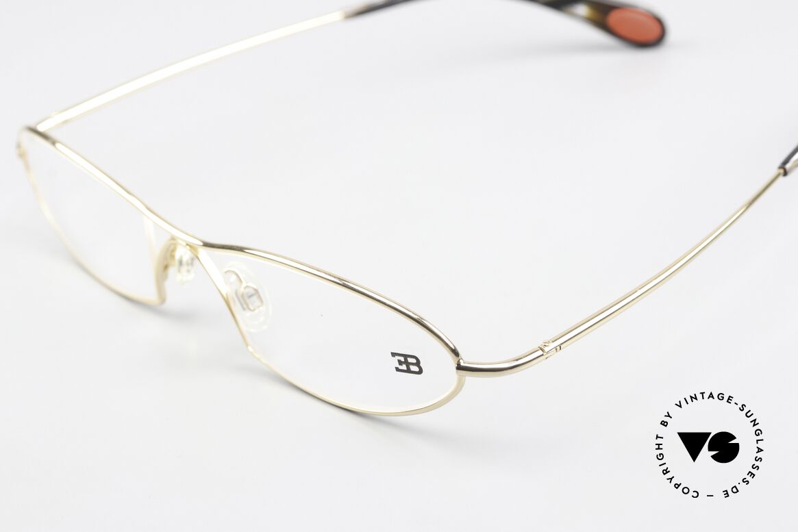 Bugatti 343 Odotype Men's Designer Vintage Frame, very special lens construction; TOP comfort, Made for Men