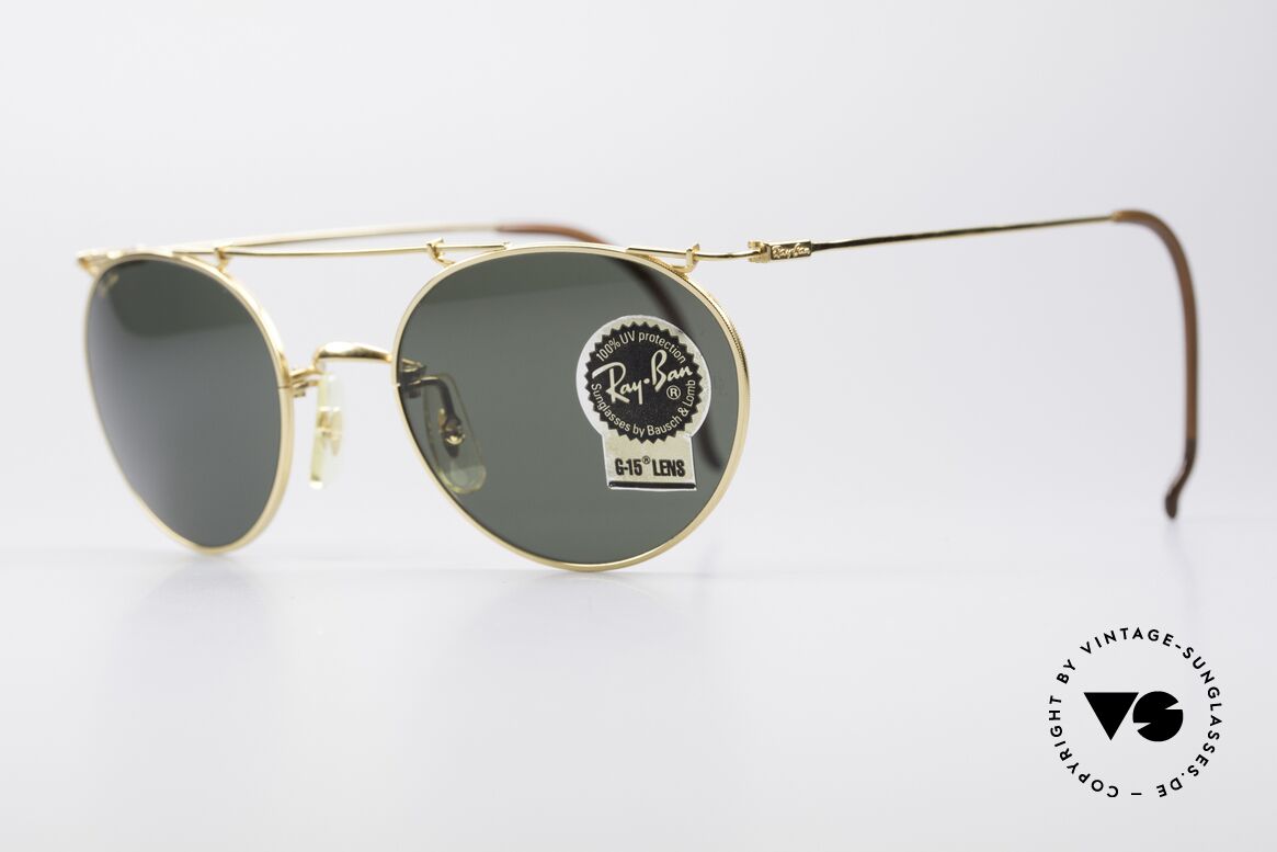 Ray Ban Deco Metals Round B&L USA Round Sunglasses, perfect fit & very pleasant to wear (1. class quality), Made for Men and Women