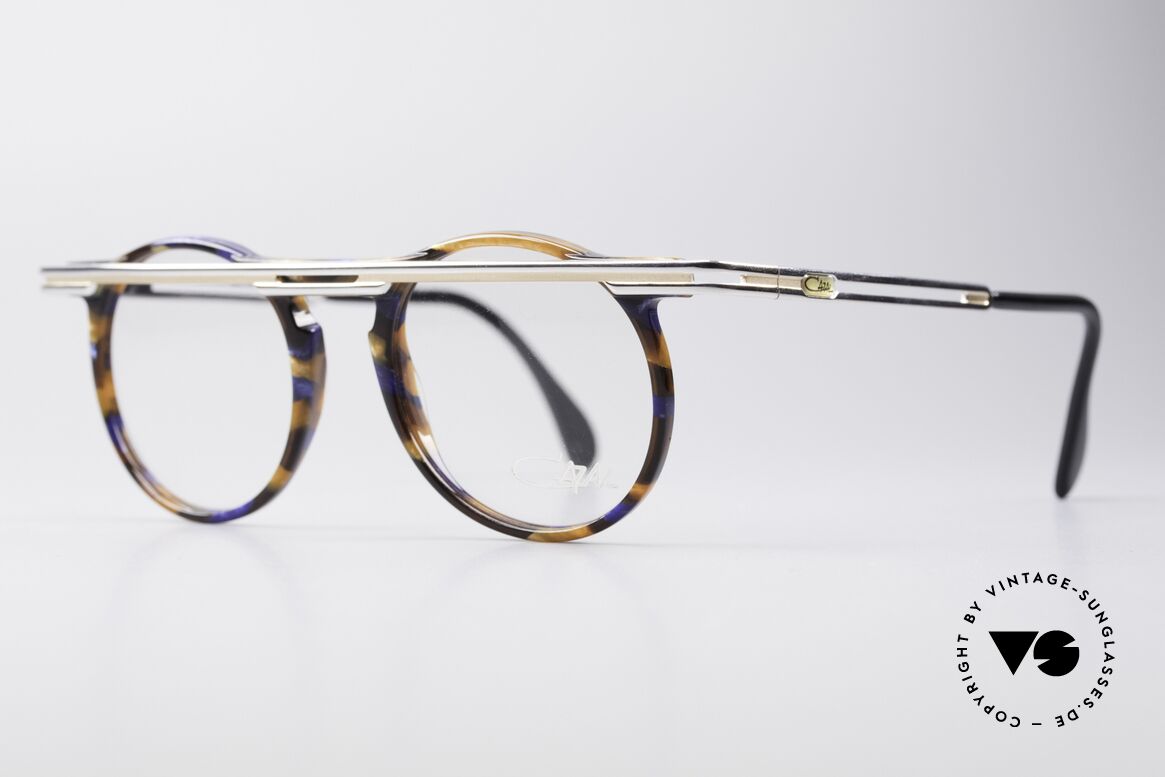 Cazal 648 Vintage Round 90's Eyeglasses, extroverted frame construction with unique coloring, Made for Men and Women