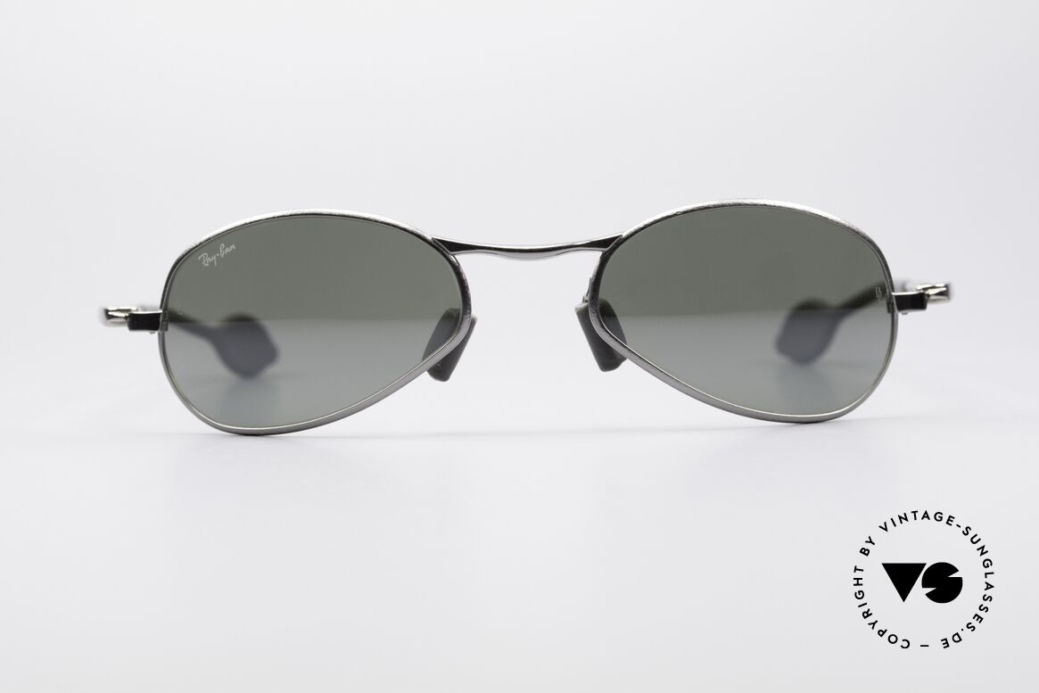 Ray Ban Orbs Oval Prophecy Silver Mirror B&L USA Shades, futuristic sports designer sunglasses by Ray Ban; B&L, Made for Men