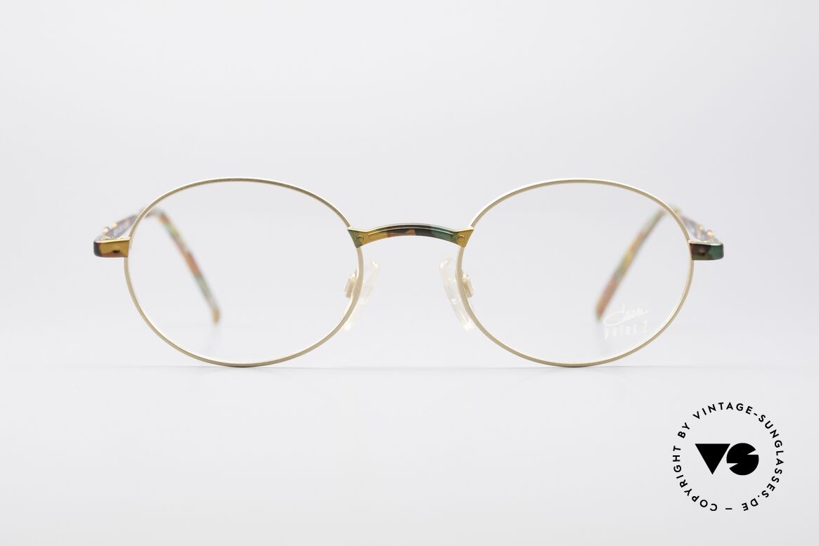 Cazal 1114 - Point 2 Round Vintage Eyeglasses, vintage glasses of the Cazal 'Point 2' series from 1999, Made for Men and Women