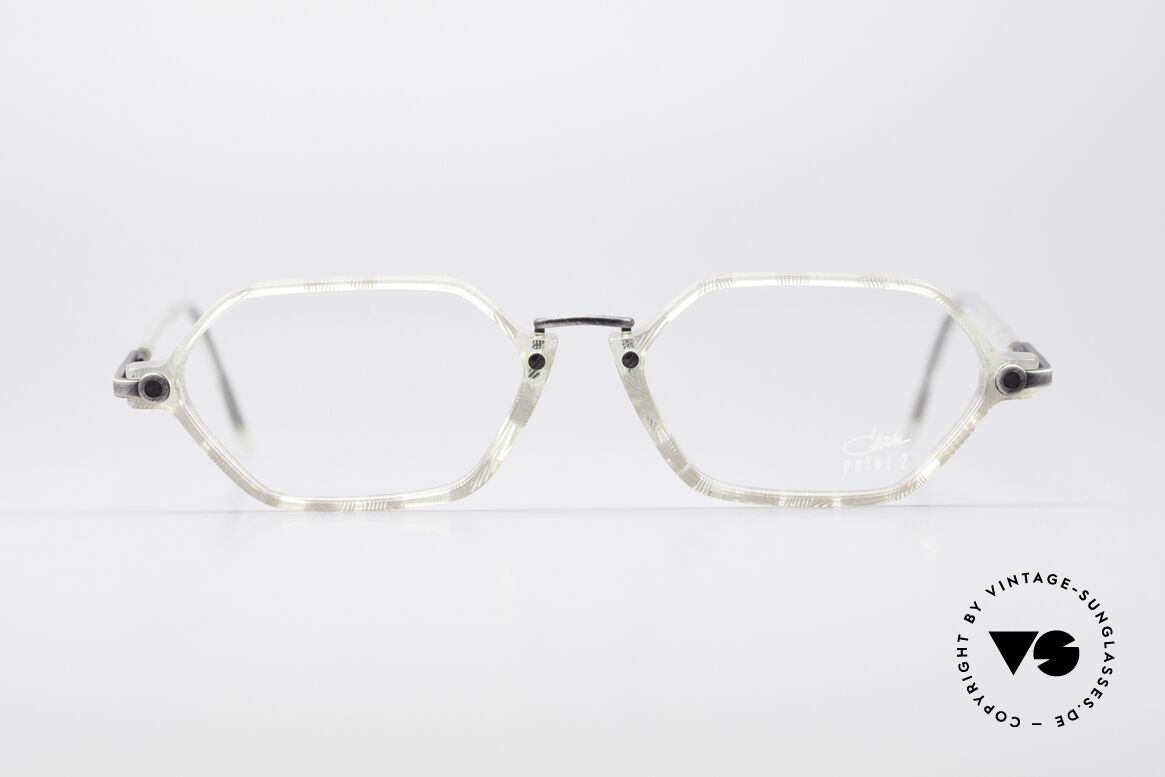 Cazal 1302 - Point 2 Octagonal 90's Eyeglasses, subtle & filigree vintage designer eyeglasses by CAZAL, Made for Men and Women