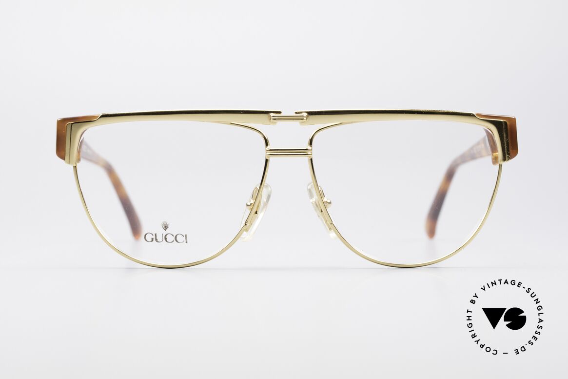 Gucci 2320 Luxury Designer Glasses 80's, vintage 80's eyeglasses by GUCCI with tortoise look, Made for Men and Women