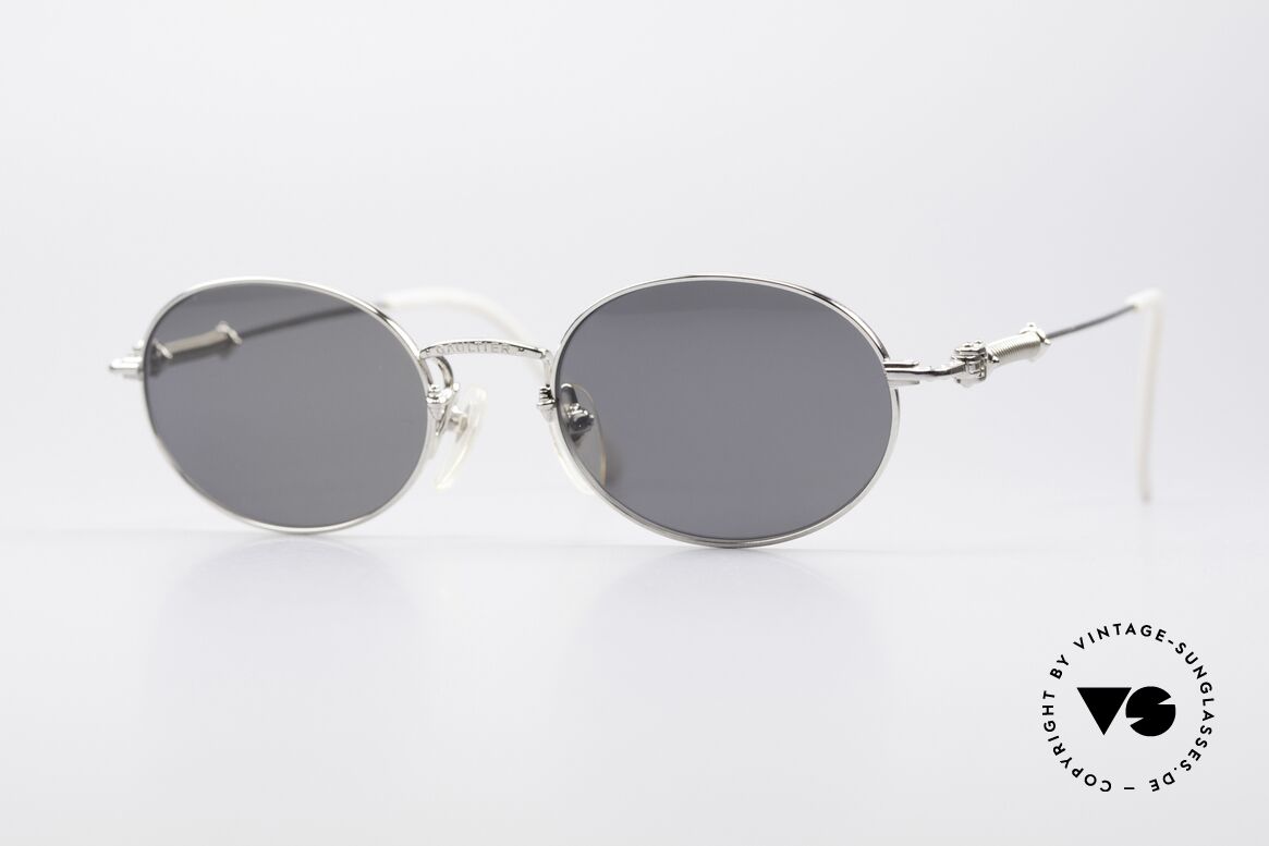Jean Paul Gaultier 55-6101 Polarized Oval Sunglasses, oval J.P. Gaultier vintage sunglasses from 1996, Made for Men and Women