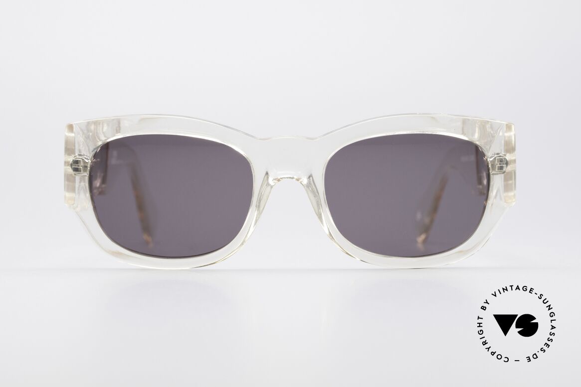 Gianni Versace 413 Vintage Medusa Sunglasses, massive, but rather narrow fitting frame by VERSACE, Made for Men and Women
