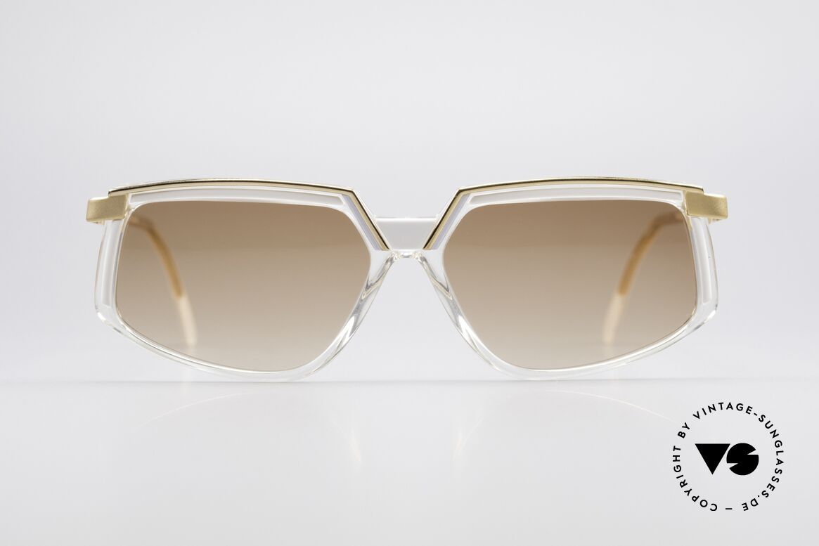 Cazal 337 Vintage Frame No Retro Specs, interesting Cazal designer frame of the early 1990's, Made for Women