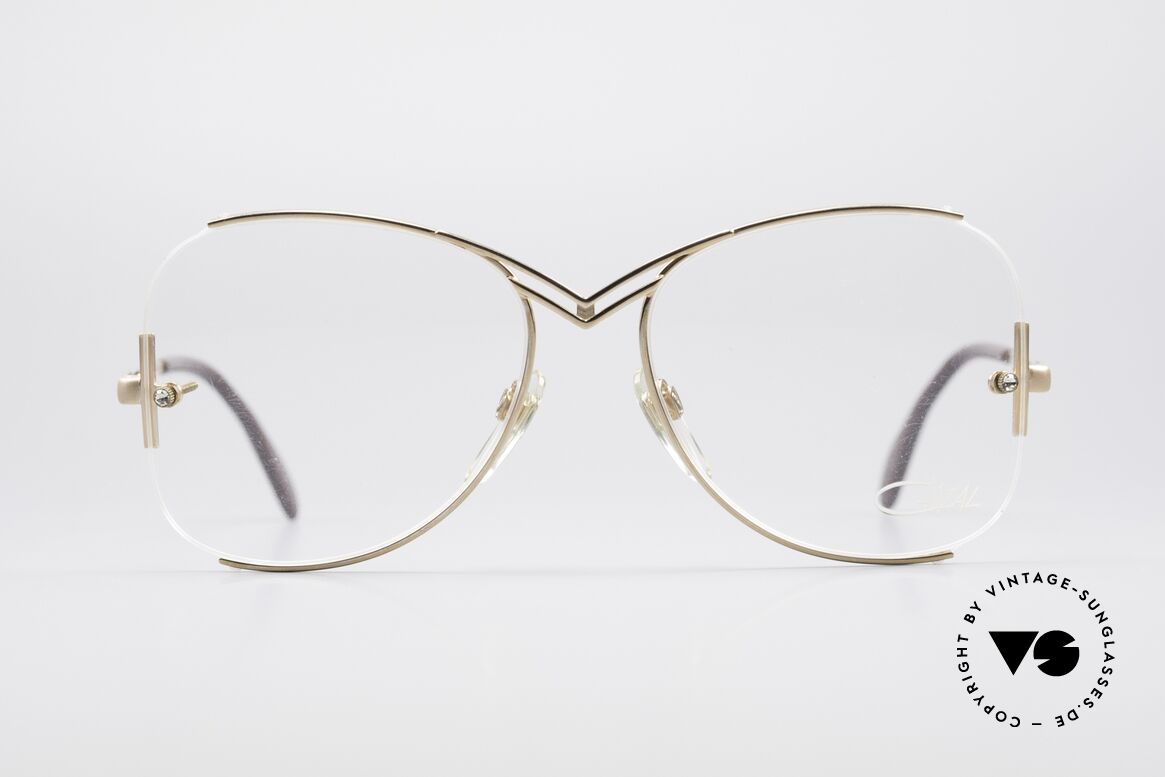 Cazal 221 Rimless 80's Eyeglass-Frame, enchanting Cazal designer eyeglasses from the 1980's, Made for Women