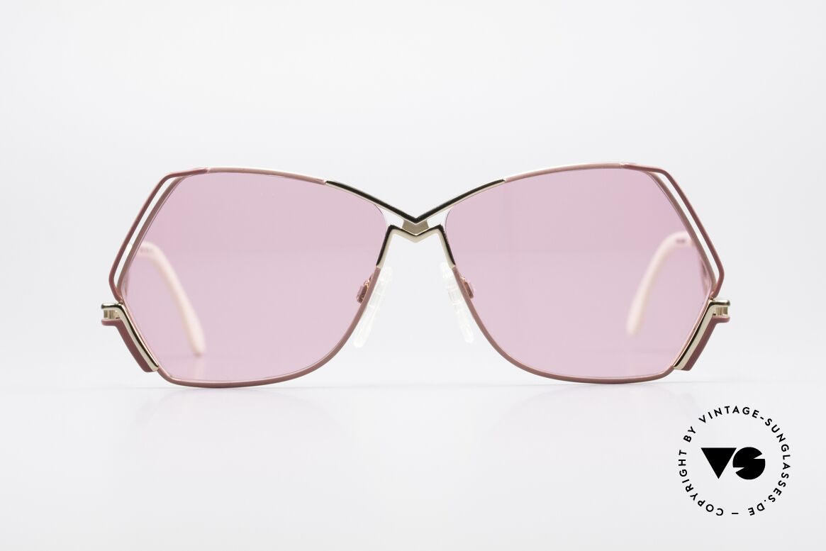 Cazal 226 Pink Vintage Ladies Sunglasses, extraordinary CAZAL sunglasses with pentagonal lens, Made for Women