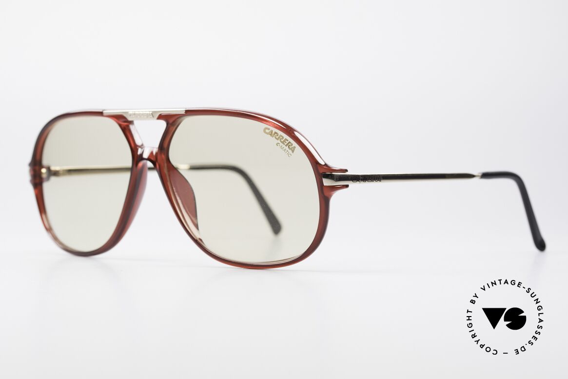 Carrera 5411 C-Matic Extra Changeable Sun Lenses, lenses are darker in the sun and lighter in the shade, Made for Men