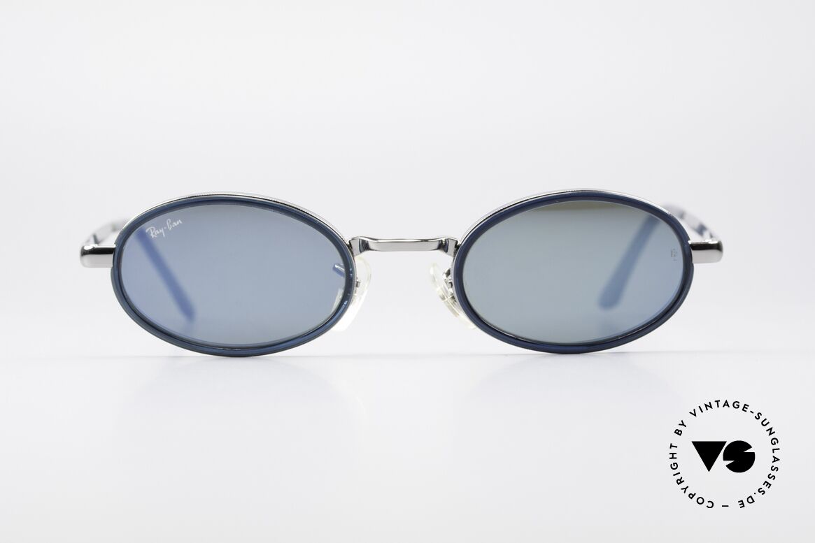 Ray Ban Sidestreet Combo 2000 Crossroad Oval Blue Mirrored, RAY-BAN Sidestreet Combo 2000 Oval sunglasses, Made for Men and Women