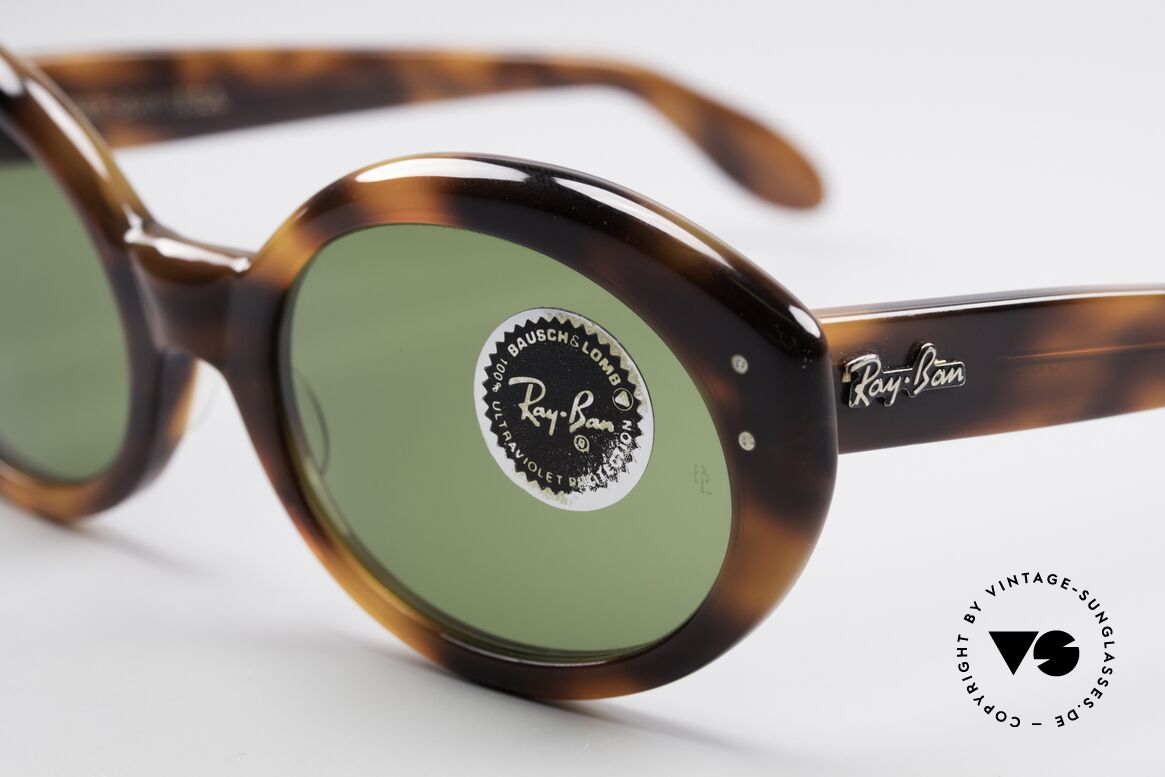 Ray Ban Bewitching Jackie O Ray Ban Sunglasses, unworn ( like all our vintage Ray Ban sunglasses), Made for Women