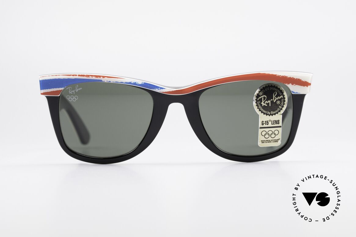 Ray Ban Wayfarer I Olympic Games Albertville, rare Olympia Series - sports edition 'Albertville 1992', Made for Men and Women