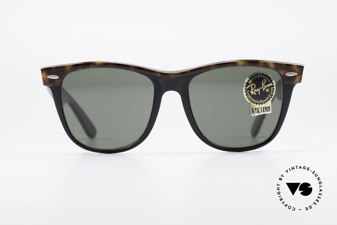 Ray Ban Wayfarer II Sunglasses Classic 80's, Bausch&Lomb quality lenses (100% UV-protection), Made for Men and Women