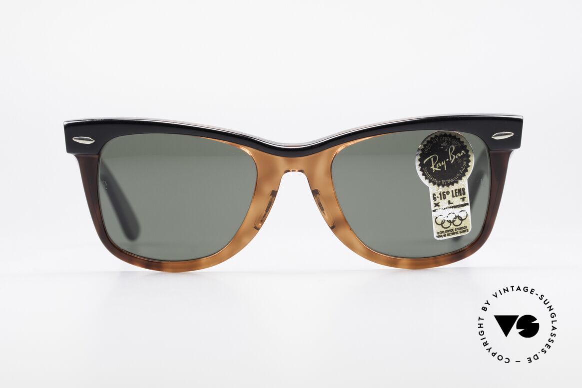 Ray Ban Wayfarer I Bausch&Lomb 80's Sunglasses, one of the downright classics of sunglass fashion, Made for Men and Women Ray Ban Wayfarer I Bausch&Lomb 80's Sunglasses, one of the downright classics of sunglass fashion, Made for Men and Women