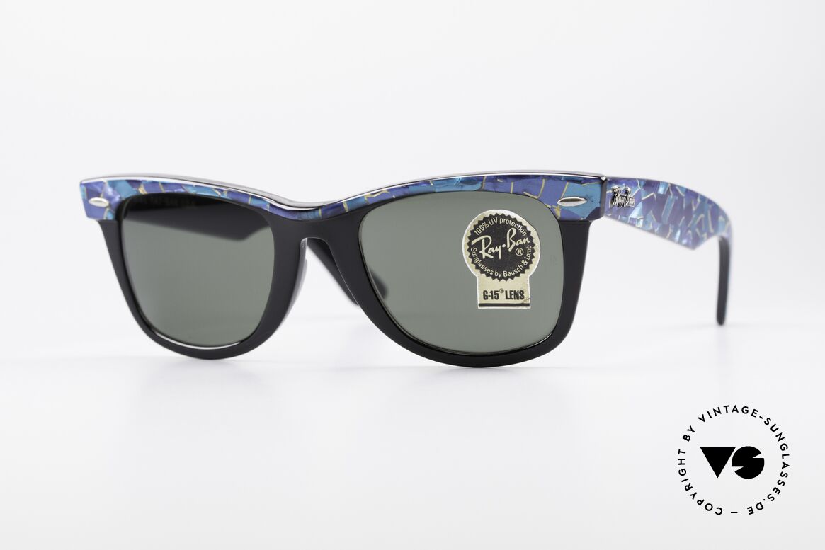 Ray Ban Wayfarer I Original Mosaic Wayfarer 80's, vintage Ray Ban Wayfarer sunglasses 'made in USA', Made for Men and Women