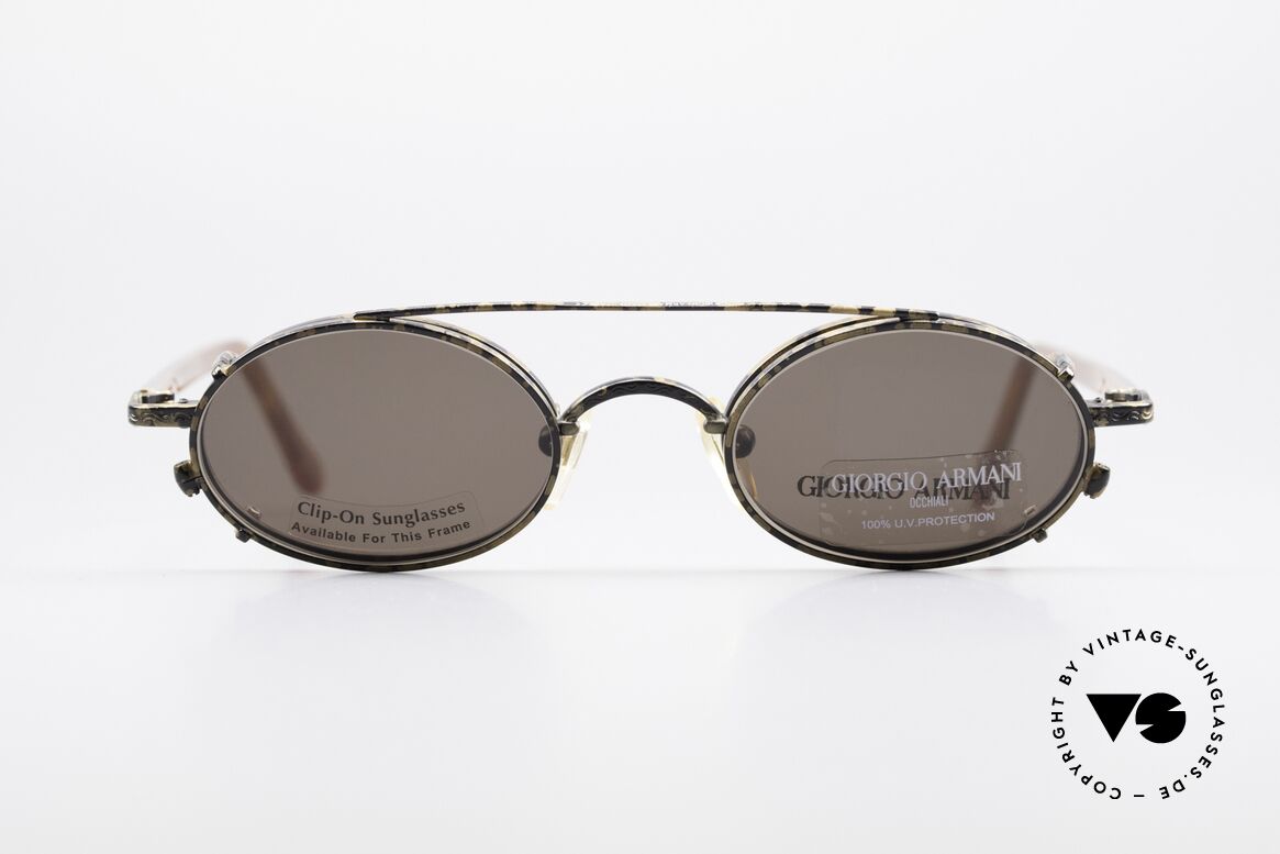 Giorgio Armani 250 Vintage Clip On Designer Frame, timeless Giorgio ARMANI vintage designer sunglasses, Made for Men and Women