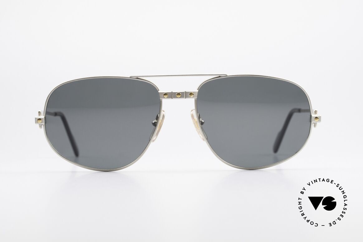 Cartier Romance Santos - XL Palladium Shades Polarized, exclusive Cartier model for men; X-Large size 61°18, Made for Men