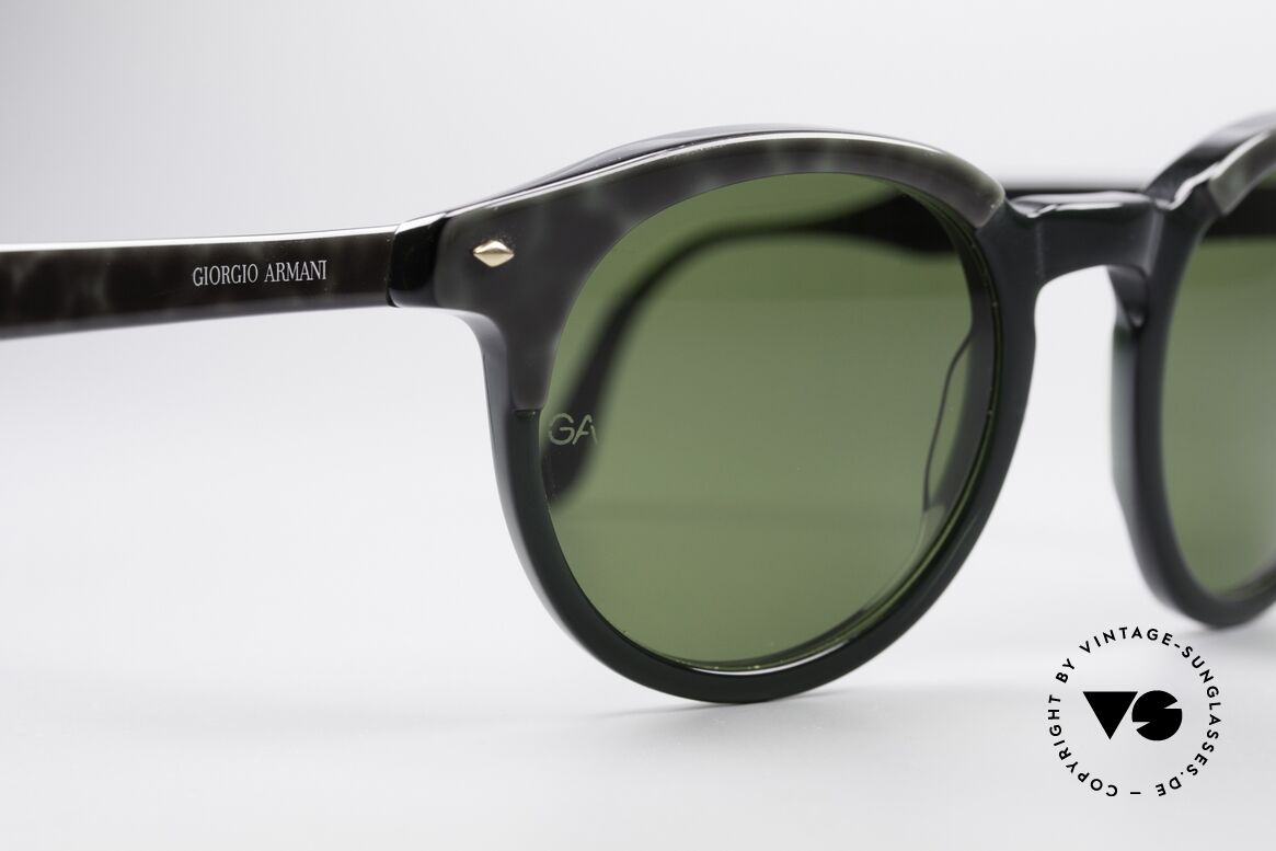 Giorgio Armani 901 Johnny Depp Sunglasses, mineral sun lenses and frame pattern in marbled-green, Made for Men