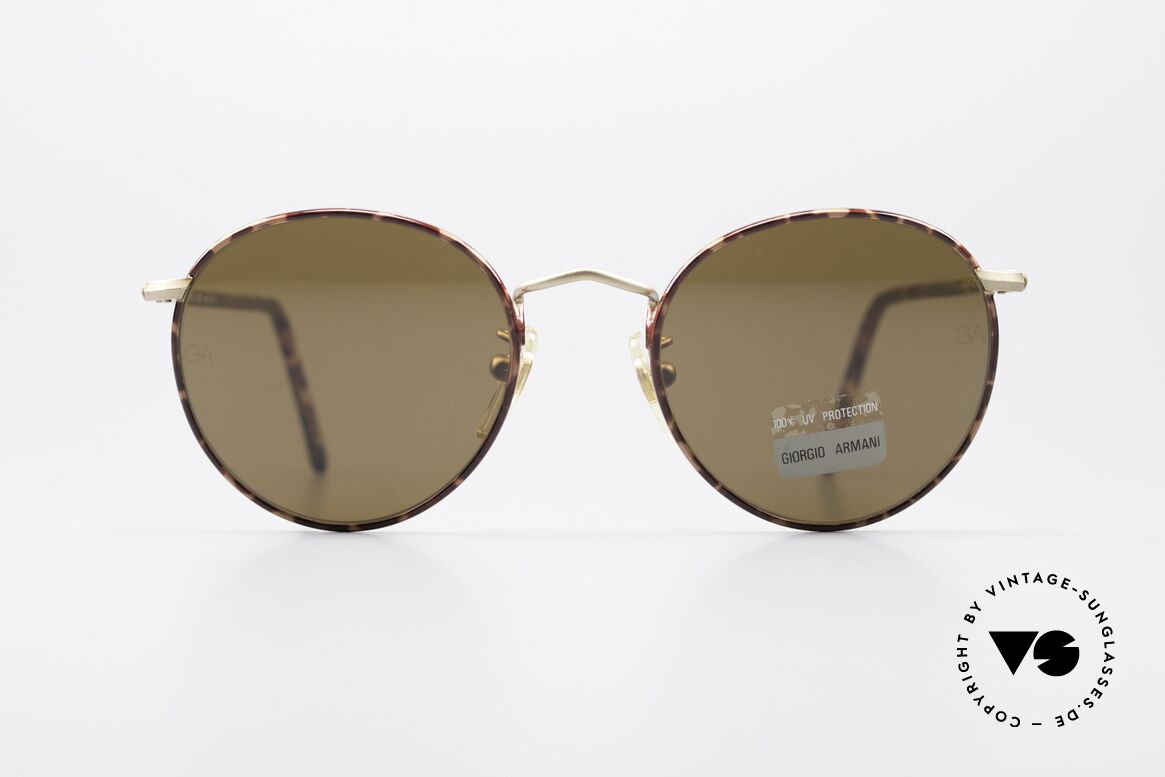 Giorgio Armani 639 No Retro Panto Sunglasses, vintage designer sunglasses by Giorgio Armani, Italy, Made for Men and Women