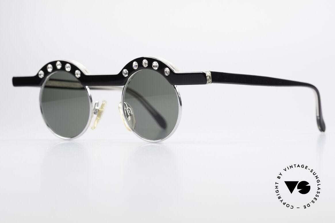 Theo Belgium Revoir Rare Round Gem Sunglasses, made for the avant-garde, individualists, trend-setters, Made for Women