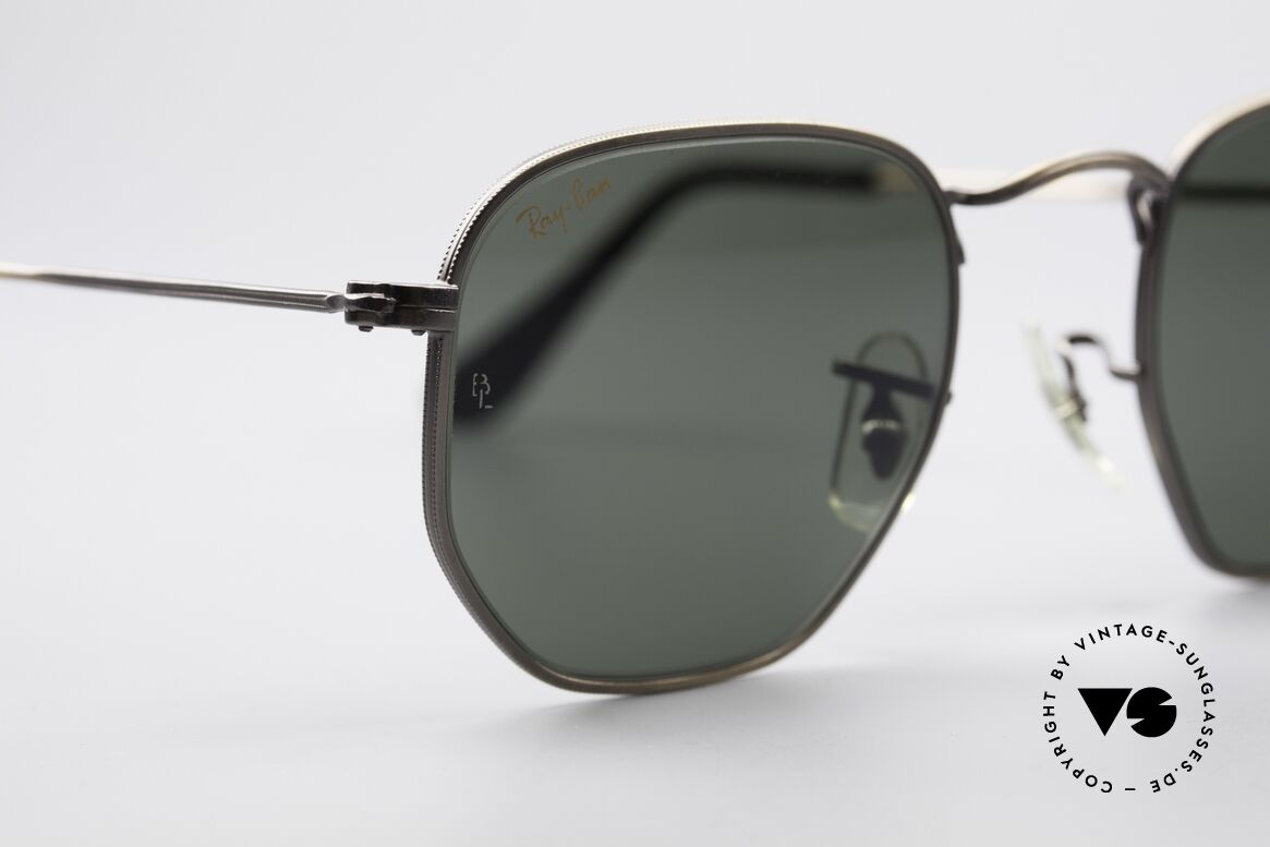 Ray Ban Classic Style III Antique B&L USA Sunglasses, metal frame with filigree chasing; simply unique, Made for Men and Women