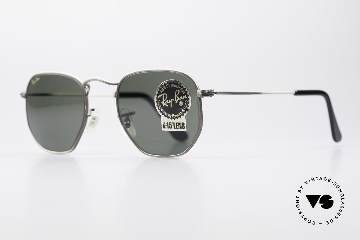 Ray Ban Classic Style III B&L USA Sunglasses Antique, rare color / finish: "antique silver" / "old silver", Made for Men and Women