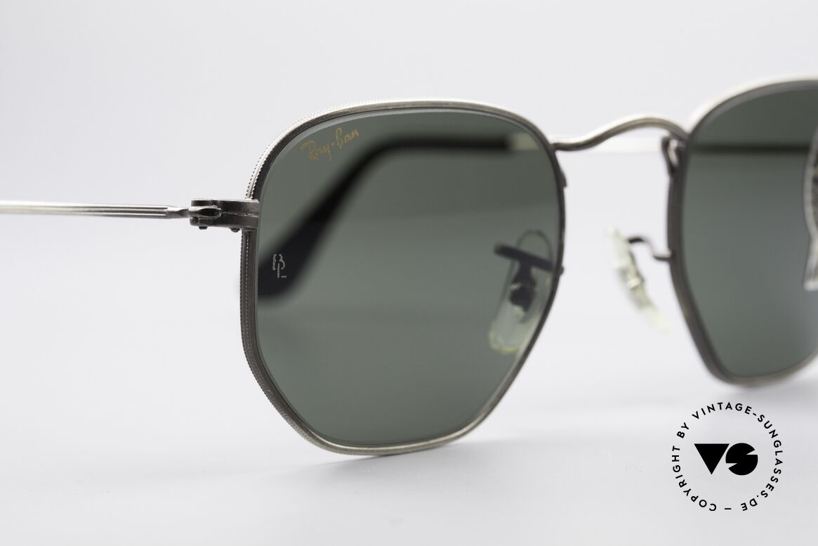 Ray Ban Classic Style III B&L USA Sunglasses Antique, metal frame with filigree chasing; simply unique, Made for Men and Women