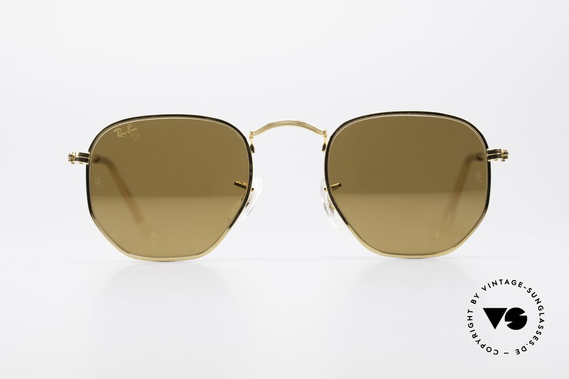 Ray Ban Classic Style III Diamond Hard Gold Mirrored, B&L model of the Classic Collection by Ray Ban, Made for Men and Women