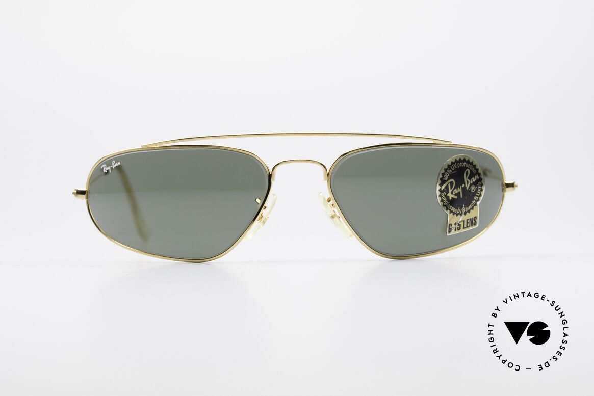 Ray Ban Fugitives Modified Aviator 90's Bausch & Lomb Shades, sporty futuristic sunglasses by RAY-BAN (U.S.A.), Made for Men